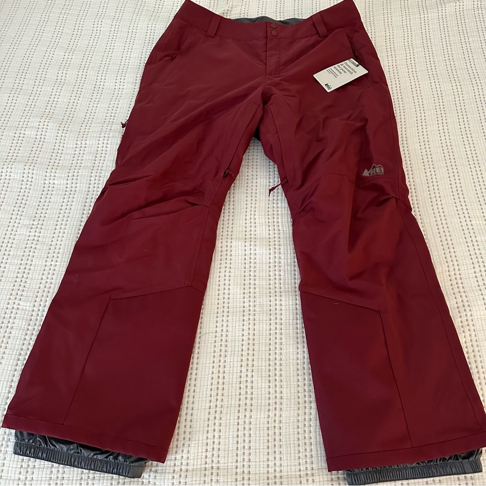 REI Co-op Powderbound Insulated Snow Pants, Burgandy, Petite Large